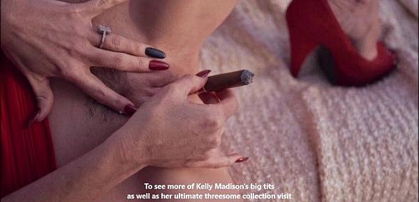  Busty Kelly Madison Is Smoking Hot With A Stogie